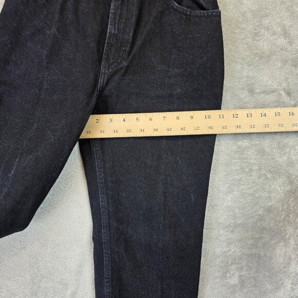 VINTAGE GAP Jeans Womens 6 Black Slim Fit Regular High Rise Tapered Made USA 90s - Picture 6 of 11
